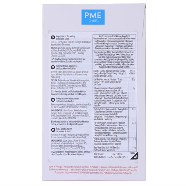 PME Sugar Paste Fondant Red 250g hu298