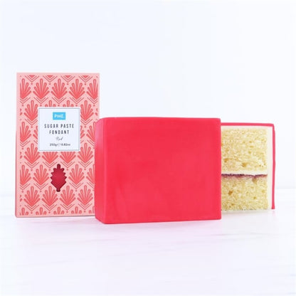 PME Sugar Paste Fondant Red 250g hu298