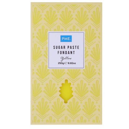 PME Sugar Paste Fondant Yellow 250g hu300