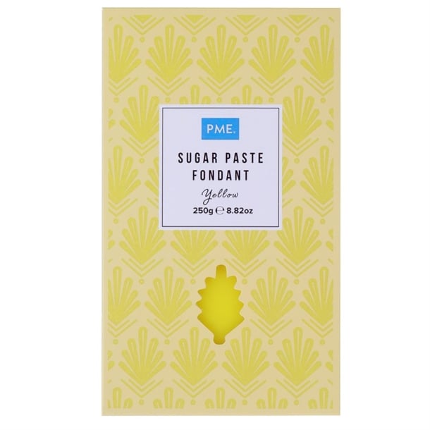 PME Sugar Paste Fondant Yellow 250g hu300