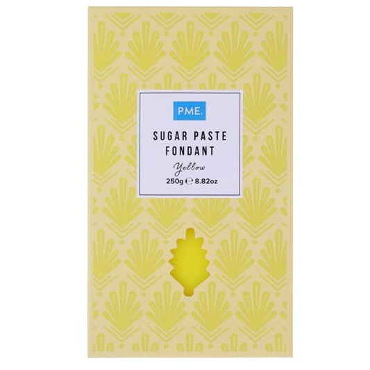 PME Sugar Paste Fondant Yellow 250g hu300