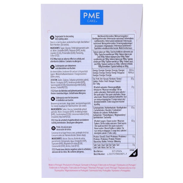 PME Sugar Paste Fondant Pink 250g hu302