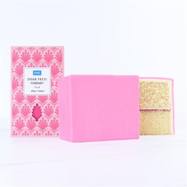 PME Sugar Paste Fondant Pink 250g hu302