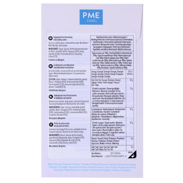 PME Sugar Paste Fondant Blue 250g hu304