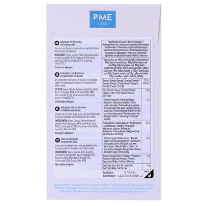 PME Sugar Paste Fondant Blue 250g hu304