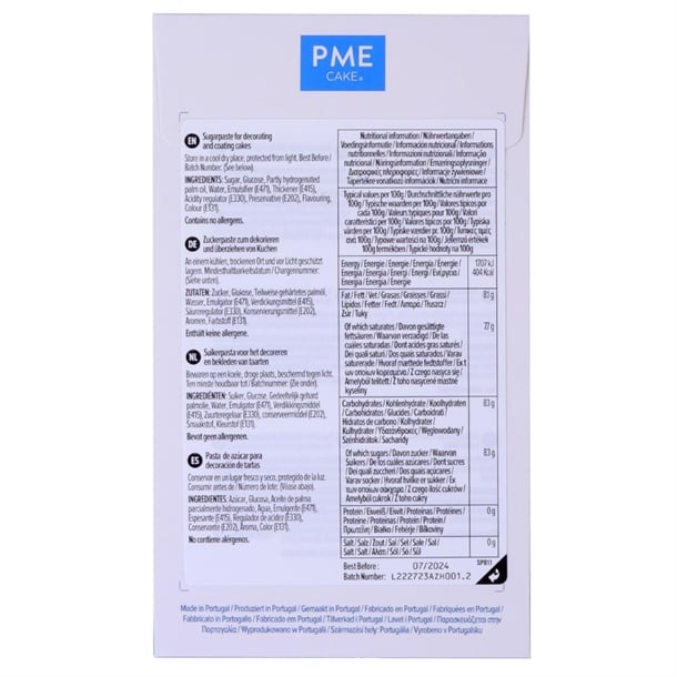 PME Sugar Paste Fondant Dark Blue 250g hu305