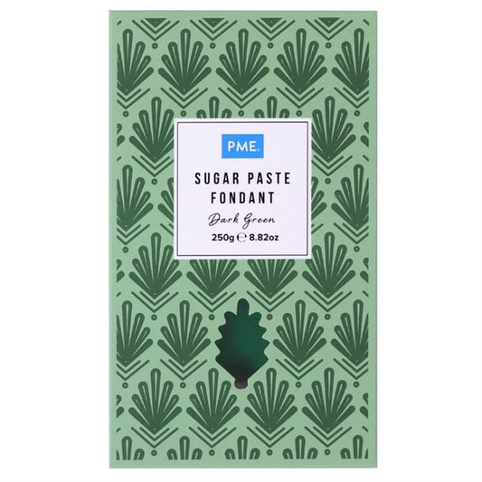 PME Sugar Paste Fondant Dark Green 250g hu306