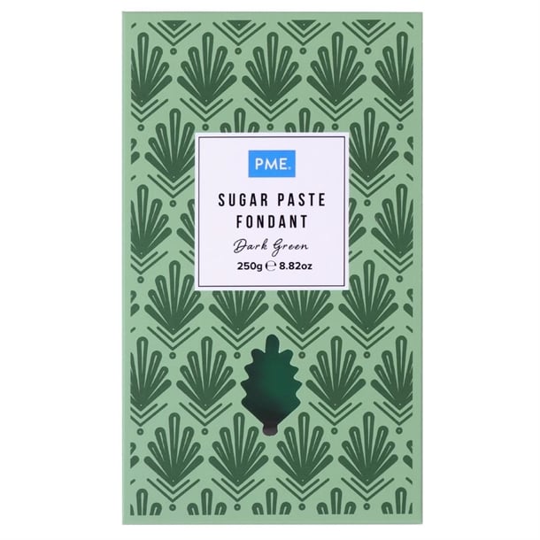 PME Sugar Paste Fondant Dark Green 250g hu306