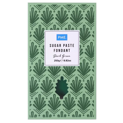 PME Sugar Paste Fondant Dark Green 250g hu306