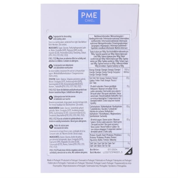 PME Sugar Paste Fondant Black 250g hu309