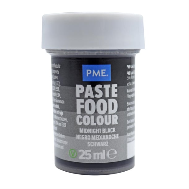 PME Concentrated Paste Food Colour - Midnight Black 25g hu315