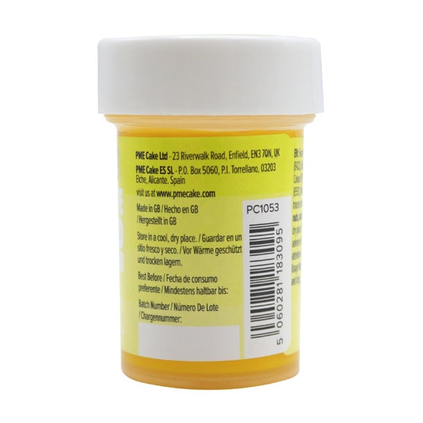 PME Concentrated Paste Food Colour - Sunny Yellow 25g hu318