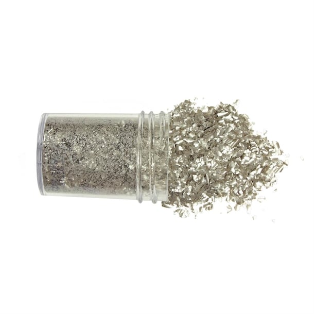 PME Glitter Flakes 7.1g - Silver hu328