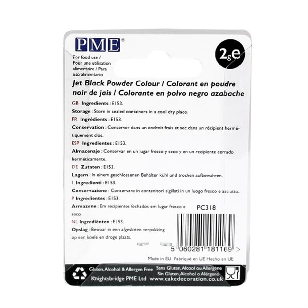 PME Powder Colours 2g - Jet Black hu340