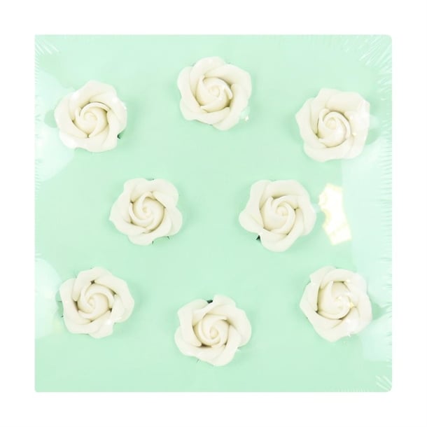 PME White Sugar Roses 32mm (8 Pack) hu360