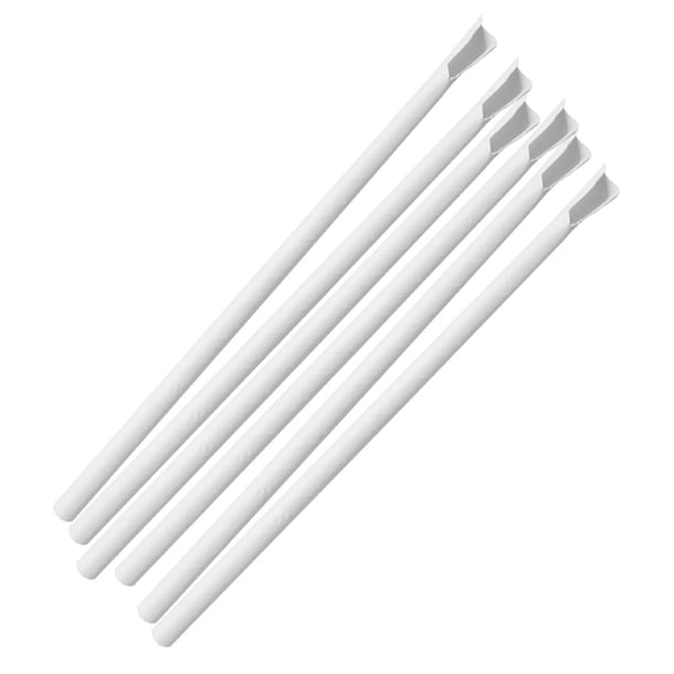 Fiesta Compostable Paper Spoon Straw White 210x8mm (250 Pack) hu367