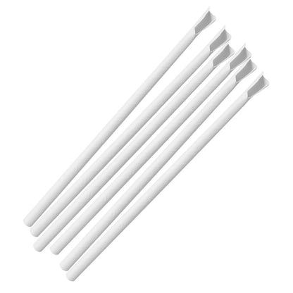 Fiesta Compostable Paper Spoon Straw White 210x8mm (250 Pack) hu367