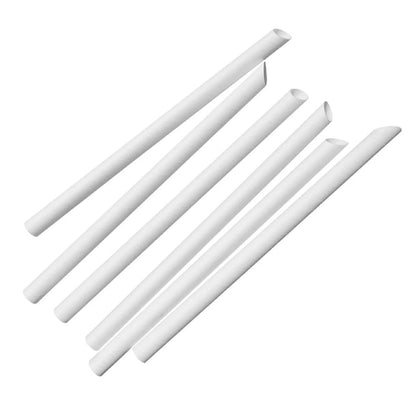 Fiesta Compostable Bubble Tea Straw White 12x210mm (150 Pack) hu369