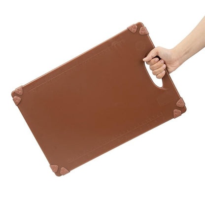 Hygiplas Commercial Grip Chopping Board Brown 458x306mm hw003
