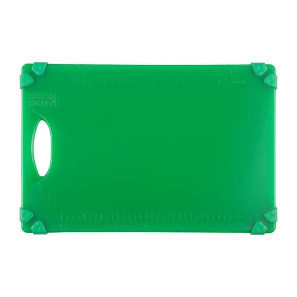 Hygiplas Commercial Grip Chopping Board Green 458x306mm hw004