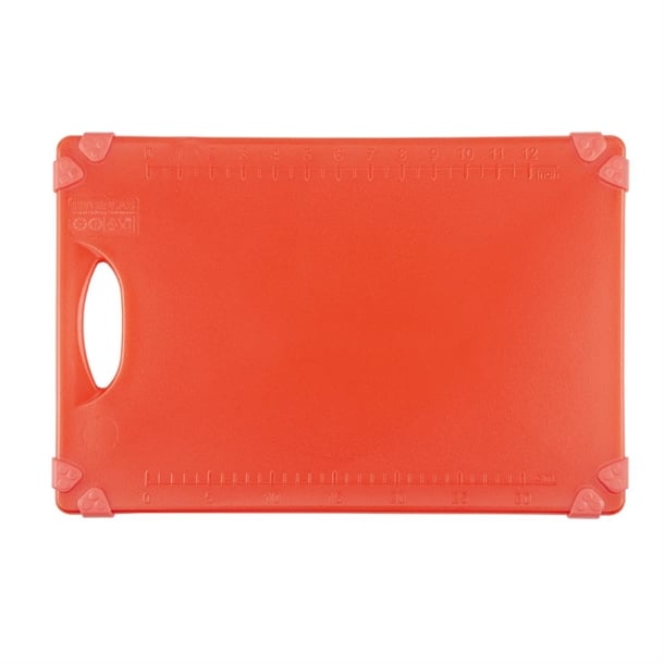 Hygiplas Commercial Grip Chopping Board Red 458x306mm hw005