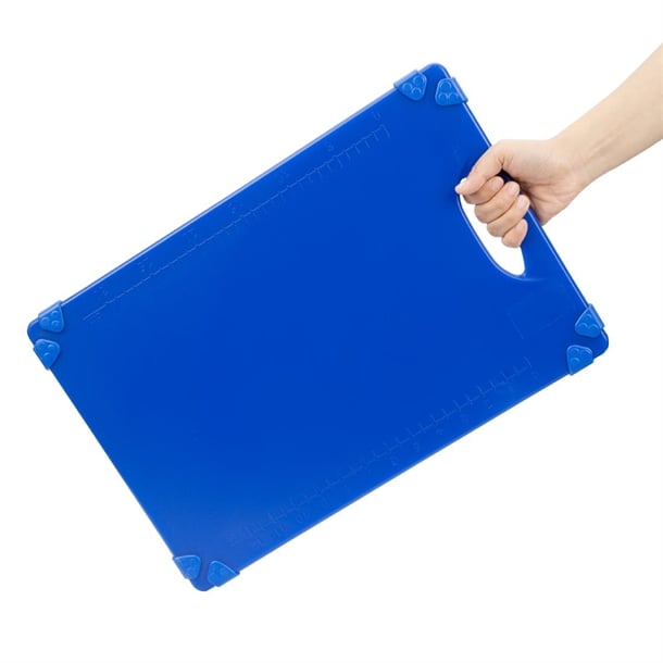 Hygiplas Commercial Grip Chopping Board Blue 458x306mm hw006