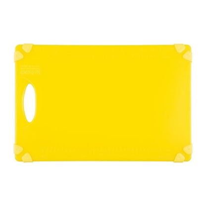 Hygiplas Commercial Grip Chopping Board Yellow 458x306mm hw007
