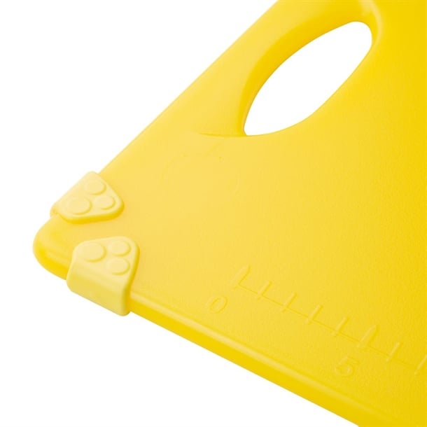 Hygiplas Commercial Grip Chopping Board Yellow 458x306mm hw007