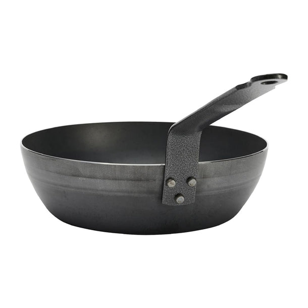 De Buyer Blue Carbon Steel Deep Round Pan 24cm jb994