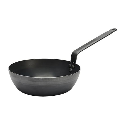 De Buyer Blue Carbon Steel Deep Round Pan 24cm jb994