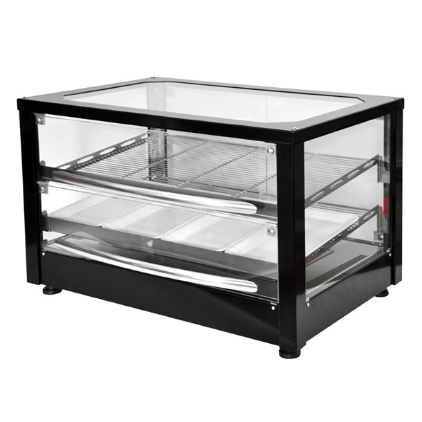 Roller Grill Self Serve Heated Display Cabinet Black Finish WD780SN-SS hw158