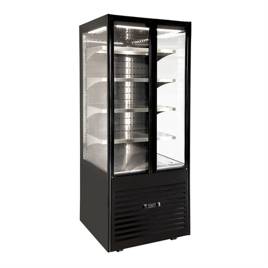 Roller Grill Self Serve Heated Display Cabinet Black SSH800 hw177