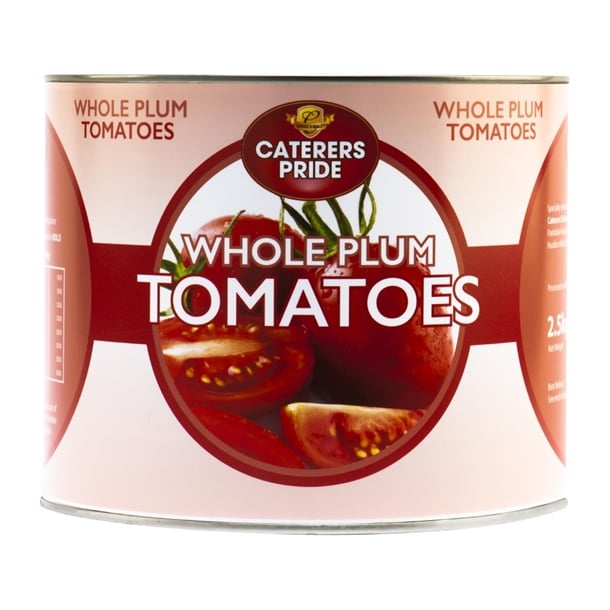Caterers Pride Whole Plum Tomatoes 2.5kg hw322