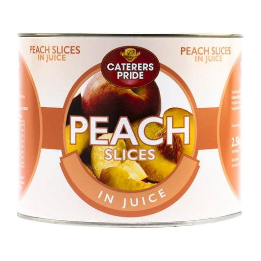 Caterers Pride Peach Slices in Juice 2.5kg hw344