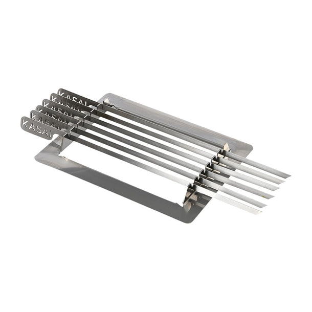 Kasai Konro Skewer Rack & 6 Skewers for Nano Pro Konro Grill SVT-16101 hw434