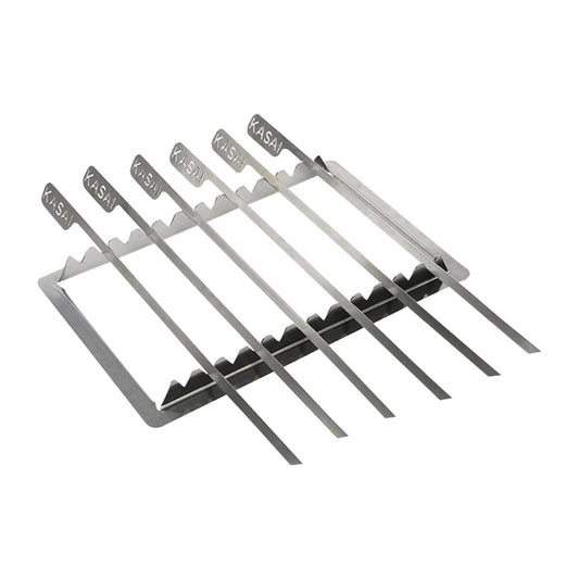 Kasai Konro Skewer Rack & 6 Skewers for Medium Long Konro Grill SVT-16138 hw437