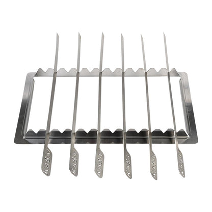 Kasai Konro Skewer Rack & 6 Skewers for Medium Long Konro Grill SVT-16138 hw437