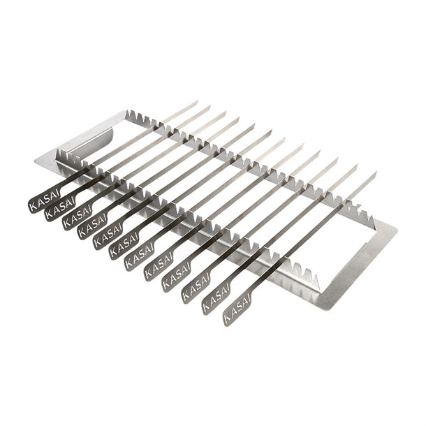 Kasai Konro Skewer Rack & 12 Skewers for XL Konro Grill SVT-16144 hw439