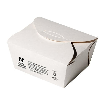 Notpla Small Takeaway Boxes 800ml - White (500 Pack) hw501