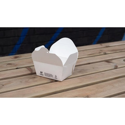 Notpla Small Takeaway Boxes 800ml - White (500 Pack) hw501