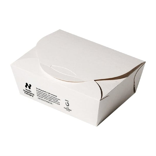 Notpla Medium Takeaway Boxes 1200ml - White (250 Pack) hw502