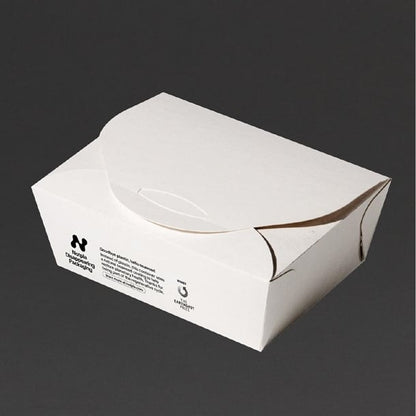 Notpla Medium Takeaway Boxes 1200ml - White (250 Pack) hw502