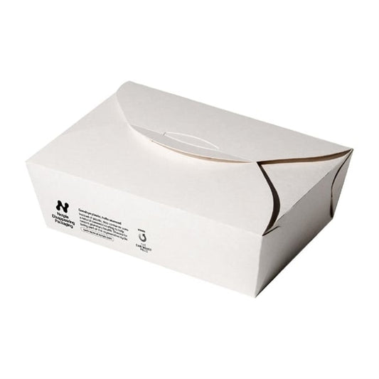 Notpla Large Takeaway Boxes 1750ml - White (220 Pack) hw503