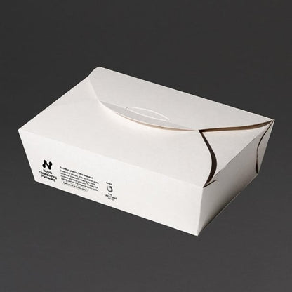 Notpla Large Takeaway Boxes 1750ml - White (220 Pack) hw503