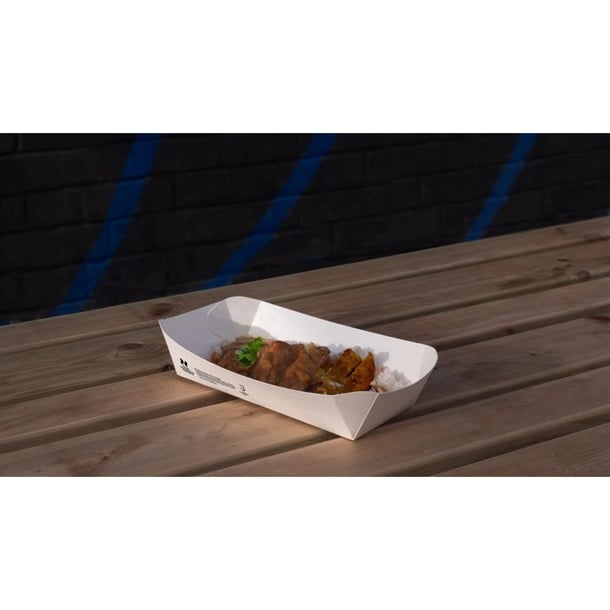 Notpla 10"x6" Deep Trays - White (340 Pack) hw506