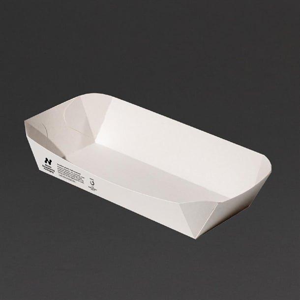 Notpla 10"x6" Deep Trays - White (340 Pack) hw506