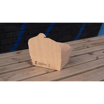 Notpla Medium Takeaway Boxes 1200ml - Kraft (250 Pack) hw510