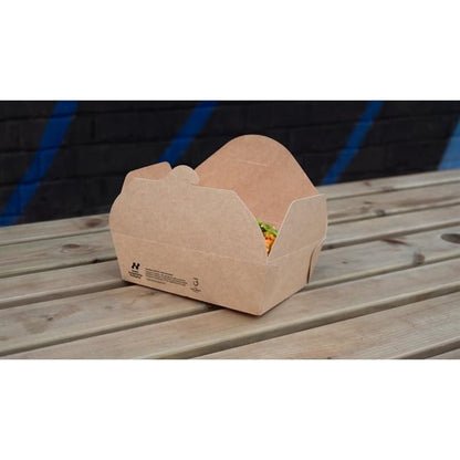 Notpla Large Takeaway Boxes 1750ml - Kraft (220 Pack) hw511