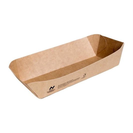 Notpla 10"x6" Deep Trays - Kraft (340 Pack) hw513