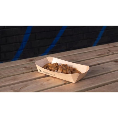 Notpla 10"x6" Deep Trays - Kraft (340 Pack) hw513